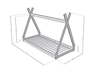 Cama-Casa infantil SIMPLY en forma de tipi Cama-Casa infantil SIMPLY en forma de tipi