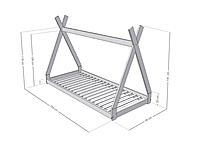 Cama-Casa infantil SIMPLY en forma de tipi Cama-Casa infantil SIMPLY en forma de tipi