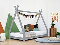 Cama infantil de madera NAKANA en forma de tipi Cama infantil de madera NAKANA en forma de tipi