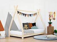 Cama infantil de madera NAKANA en forma de tipi Cama infantil de madera NAKANA en forma de tipi