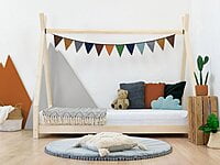 Cama infantil de madera NAKANA en forma de tipi Cama infantil de madera NAKANA en forma de tipi