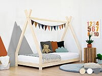 Cama infantil de madera NAKANA en forma de tipi Cama infantil de madera NAKANA en forma de tipi