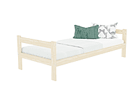 Safe cama individual de madera con dos cabeceros
