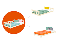 Fence cama individual baja con lateral Fence cama individual baja con lateral