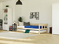 Fence cama individual de madera con lateral
