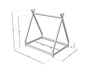 Cama infantil de madera NAKANA en forma de tipi Cama infantil de madera NAKANA en forma de tipi