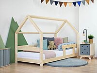 Cama infantil de madera TERY con barra seguridad Cama infantil de madera TERY con barra seguridad