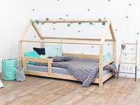 Cama infantil de madera TERY con barra seguridad Cama infantil de madera TERY con barra seguridad