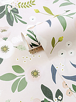 Papel pintado infantil - Flores con fondo pálido Papel pintado infantil - Flores con fondo pálido