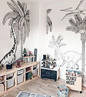 DINOSAURUS Papel Pintado MURAL (400 X 248 CM) - Período Jurásico DINOSAURUS Papel Pintado MURAL (400 X 248 CM) - Período Jurásico