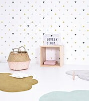 ENCHANTED Papel Pintado (50 CM X 10 M) - TRIANGLES (PINK, MUSTARD, GREY) ENCHANTED Papel Pintado (50 CM X 10 M) - TRIANGLES (PINK, MUSTARD, GREY)