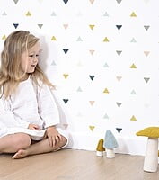 ENCHANTED Papel Pintado (50 CM X 10 M) - TRIANGLES (PINK, MUSTARD, GREY) ENCHANTED Papel Pintado (50 CM X 10 M) - TRIANGLES (PINK, MUSTARD, GREY)