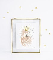 FLAMINGO Lámina Infantil (30 X 40 CM) - FLAMINGO AND STARS FLAMINGO Lámina Infantil (30 X 40 CM) - FLAMINGO AND STARS