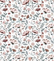 Papel pintado infantil - Flores del océano Papel pintado infantil - Flores del océano