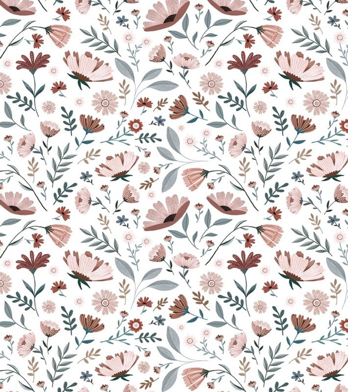 Papel pintado infantil - Flores del océano Papel pintado infantil - Flores del océano