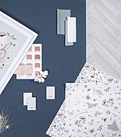 Papel pintado infantil - Flores del océano Papel pintado infantil - Flores del océano