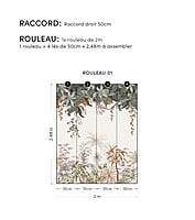 UTAN Papel Pintado MURAL (200 X 248 CM) - JUNGLE LANDSCAPE UTAN Papel Pintado MURAL (200 X 248 CM) - JUNGLE LANDSCAPE