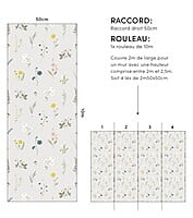 WILDFLOWERS Papel Pintado (50 CM X 10 M) - Flores de la pradera WILDFLOWERS Papel Pintado (50 CM X 10 M) - Flores de la pradera