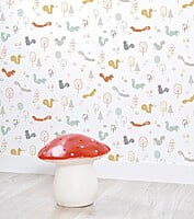 WOODLAND Papel Pintado (50 CM X 10 M) - Ardillas y Madera WOODLAND Papel Pintado (50 CM X 10 M) - Ardillas y Madera