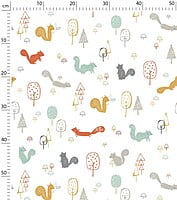 WOODLAND Papel Pintado (50 CM X 10 M) - Ardillas y Madera WOODLAND Papel Pintado (50 CM X 10 M) - Ardillas y Madera